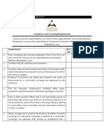 COMMODITY BROKERS Checklist