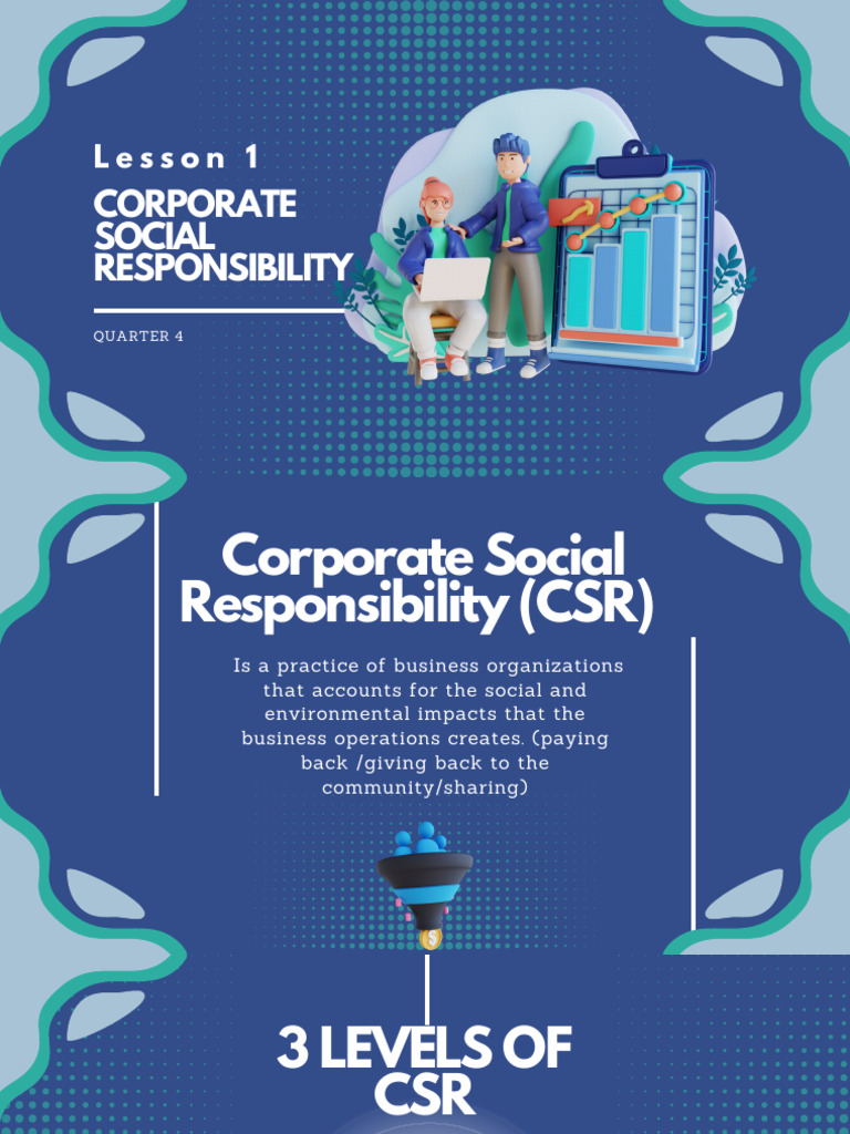 Lesson 1 CORPORATE SOCIAL RESPONSIBILITY 4TH QUARTER | PDF | Corporate ...
