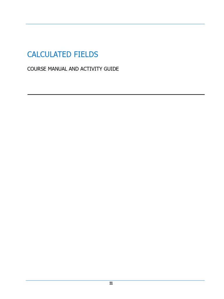 Workday Calculated Fields Guide | PDF | Boolean Data Type | Class ...