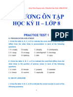 ĐỀ CƯƠNG ÔN TẬP HK 2 - LỚP 8