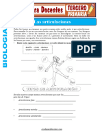 Las Articulaciones para Tercero de Primaria