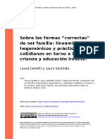 Laura Cerletti y Laura Santillán (2015) - Sobre Las Formas - Correctas - de Ser Familia Lineamientos Hegemónicos y Prácticas Cotidia (... )