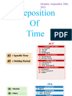 preposition of times- cemo
