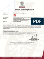 Certificate - SUN2000 4 6 KTL L1 - G99 1 9 - 2022 - EN