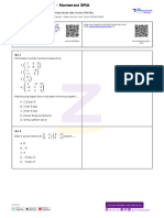 Tes Evaluasi - Determinan Dan Invers Matriks