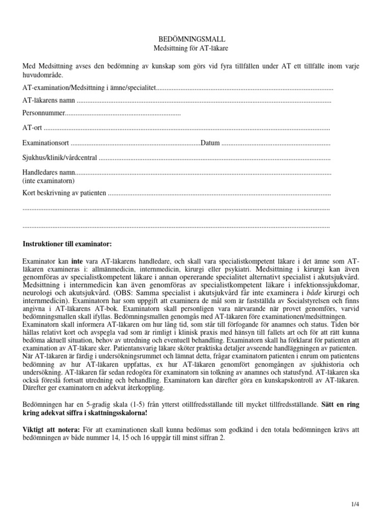 Ny Reviderad 2015 Medsittnings Mall - 0 | PDF