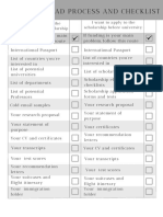 Study Abroad Process and Checklist