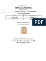 Project Report On For The Course Industrial Hydraulics and Pneumatics (Mechanical Engineering) by 2200440226 2200440225 Under The Guidance of