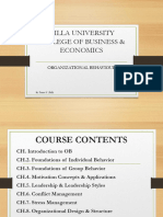 Dilla University College of Business & Economics: Organizational Behaviour