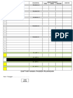 Daftar Pembagian Pasien Di Ruangan Rawat Inap