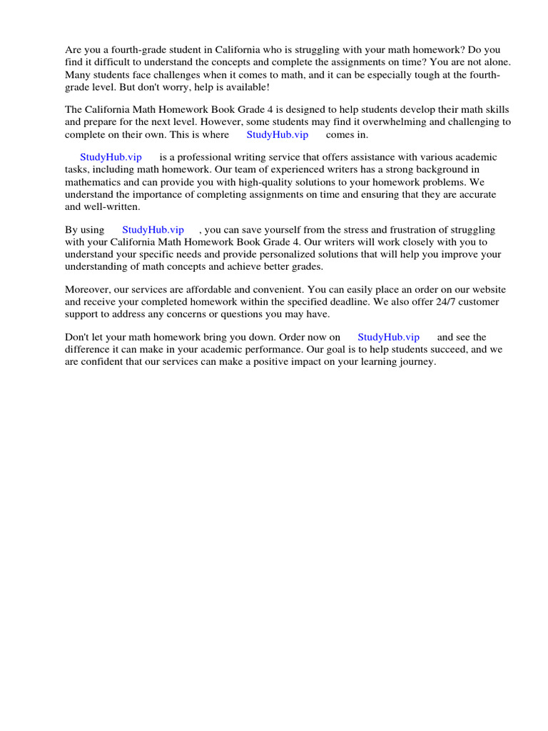 California Math Homework Book Grade 4 | PDF | Amazon Kindle | Homework