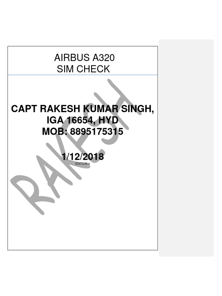 Sim Check Master Final Pdf Instrument Flight Rules Air Traffic