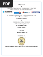 Comparative Analysis of SBI Bank & Other Bank With Performance