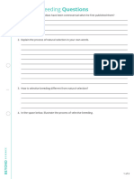 Selective Breeding Questions Worksheet HA