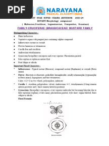 Class 11 Neet Morphology New Families