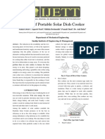 Design of Portable Solar Dish Cooker - 2019