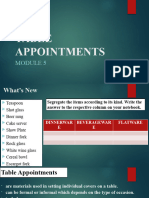 Table Appointments PDF