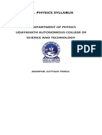 M. Sc. Phy Syllabus