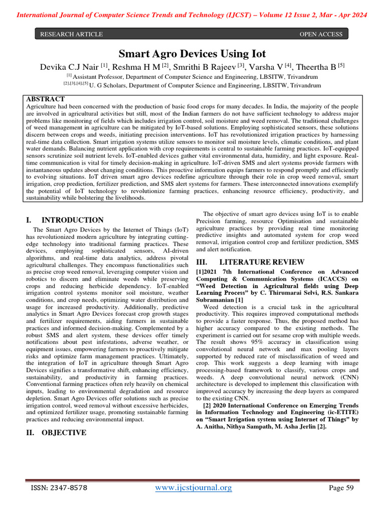 IoT Innovations in Smart Agriculture | PDF | Internet Of Things ...
