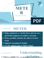 Understanding Meter in Poetry