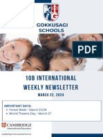10B International Weekly Newsletter: MARCH 22, 2024