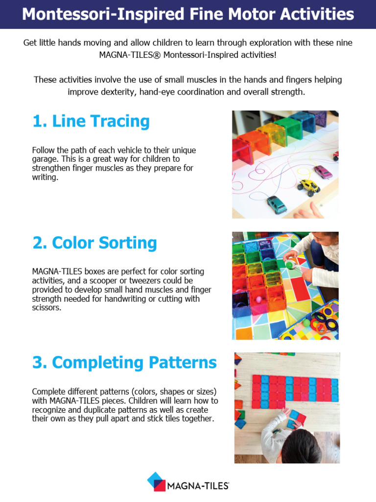 Montessori Inspired Fine Motor Activities | PDF | Social Science