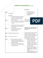 Itinerario - Encuentro Adolescente 1era Edición