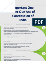 One Liner Constitution Important Ques Ans by Legal Pathshala