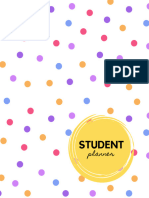 Just Love Printables Bubblegum Themed Student Planner 2022 2023 PDF 8.5x11