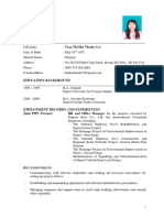 CV of Tran Hai Thanh-HR and GA Manager