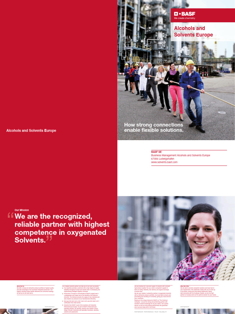 BASF's Reliable Solvents Partnership | PDF | Logistics | Solvent