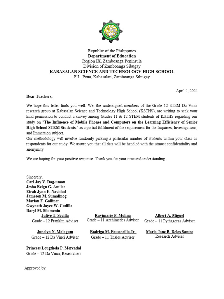 Permission Letter | PDF