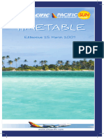 Timetable Air Pacific 2001