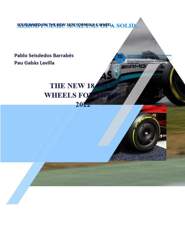 Study of A Formula 1 Wheel | PDF | Fluid Dynamics | Turbulence