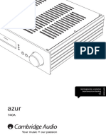 Azur 740A User Manual - Dutch