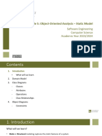 Module5 - Object Oriented Analysis Static Model