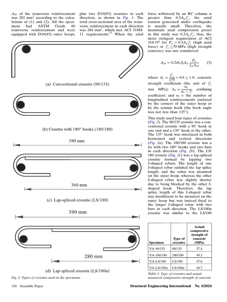 Transverse Reinforcement in RC Columns | PDF | Concrete | Building ...
