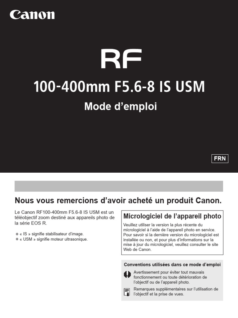 Canon RF 100-400mm F5.6-8 IS USM (Neuf (Voir description)) à Pfäffikon