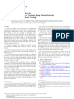 Integrity Testing of Concrete Deep Foundations by Ultrasonic Crosshole Testing