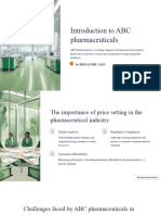 Introduction To ABC Pharmaceuticals: by Priyanshu Jain