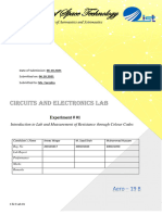 Lab 01 Ist Circuit and Electronics