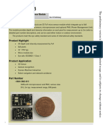 DS-00006 Rev8 P8864-SMD-B15 3D ToF Sensor Micro Module ENG