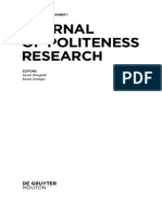 Journal of Politeness Research