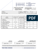 OCT Oxidized Bitumen CERTIFICATE - Bitox 10 - 20