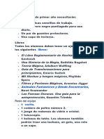 Carta y Lista Primer Año