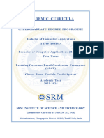 SRM 23bca Curriculum Syllabus 2023 Regulations