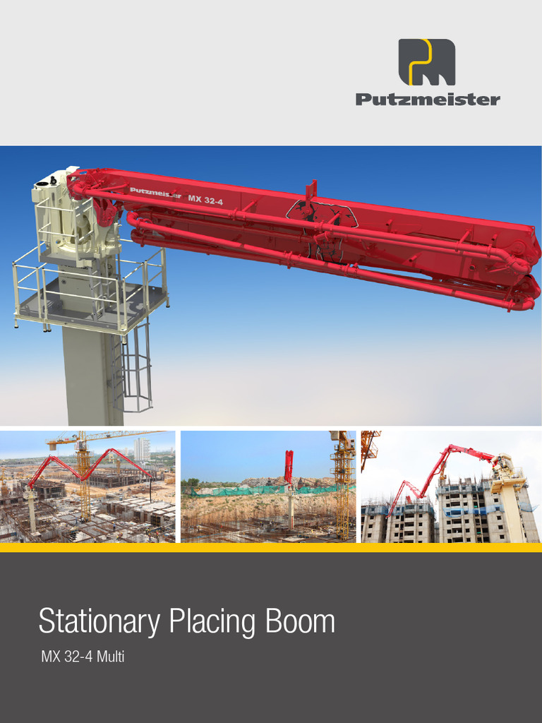 Putzmeister MX 32-4 Stationary Boom Overview | PDF | Crane (Machine ...