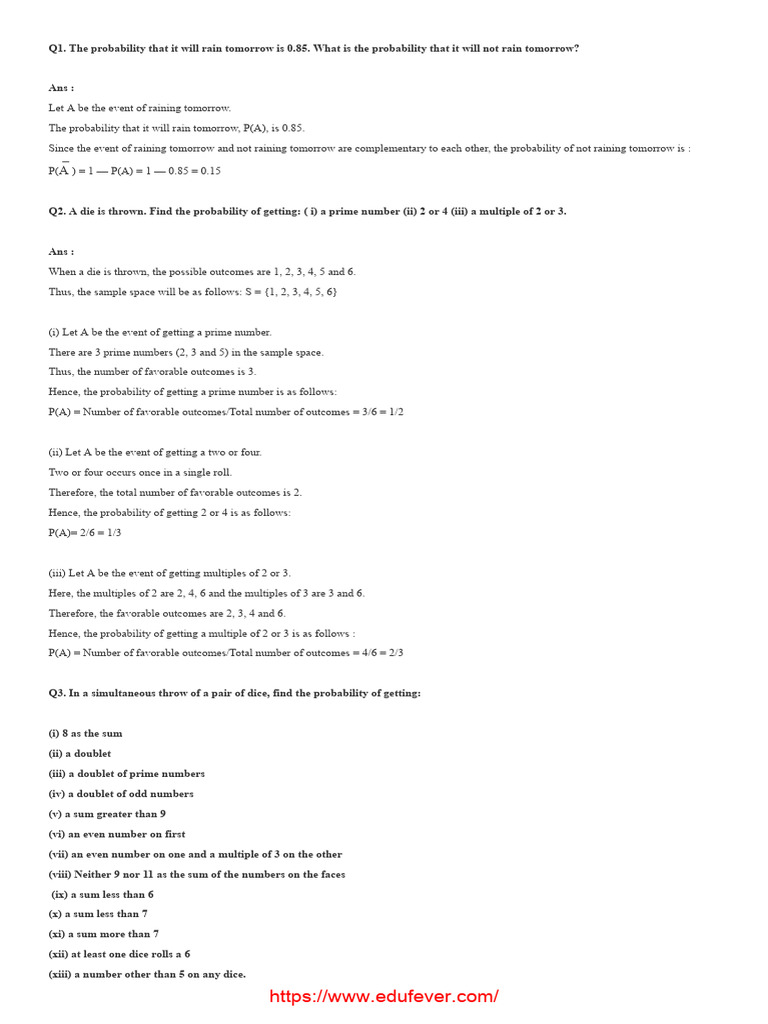 Chapter 26 data handling iv probability pdf odds probability theory