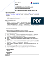 Proceso de Selección Cas #050 - 2024 Arquitecto de Soluciones Intendencia Nacional de Sistemas de Información