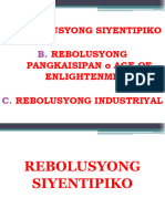 10 Rebolusyong Siyentipiko Enlightenment Industriyal